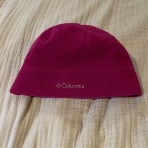 Columbia Magenta Fleece Beanie